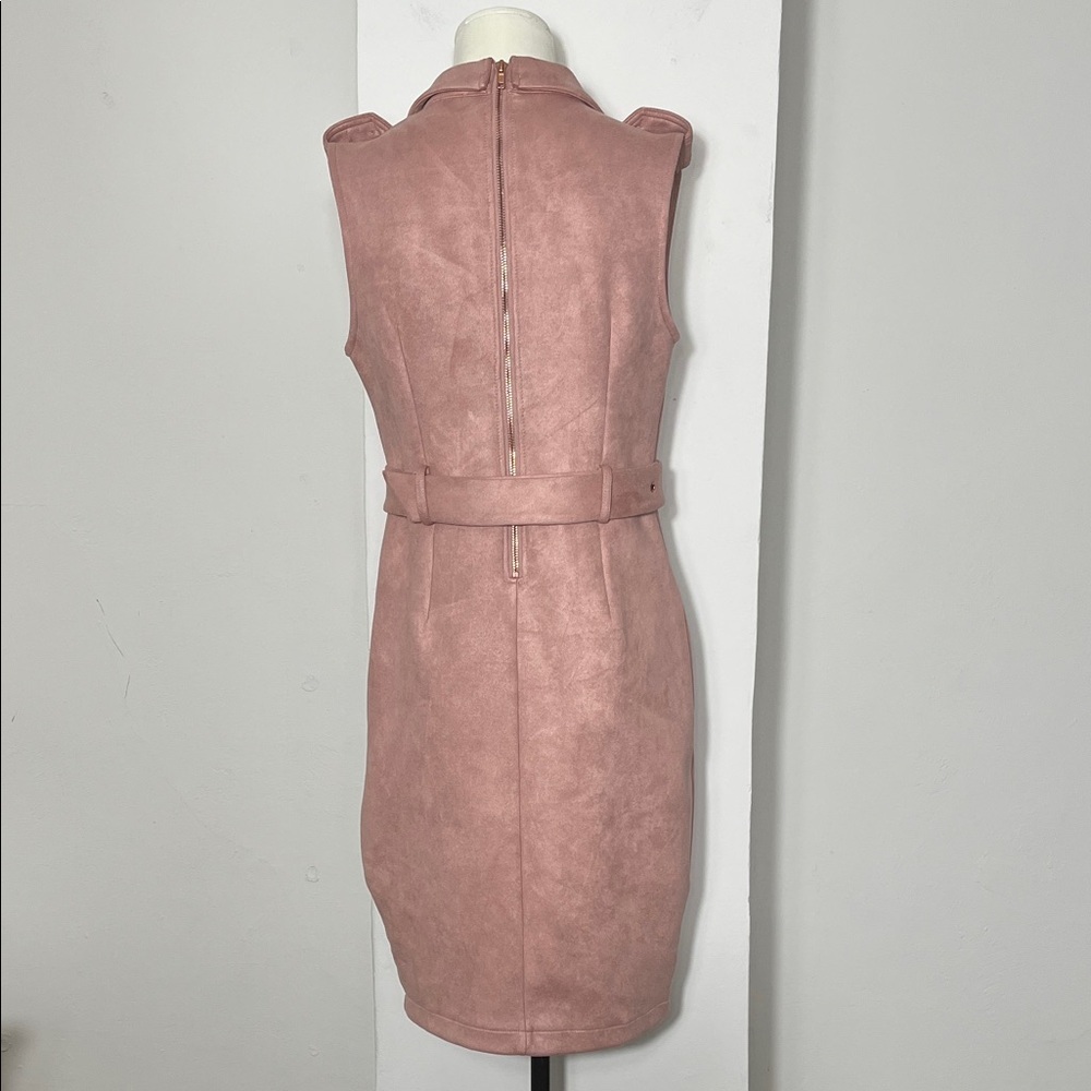 Fashion Nova Pink Sleeveless Belted Mini Dress - Picture 8 of 12